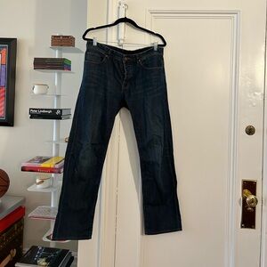 Ted Baker, Men’s Denim Jeans, Size 32R, Relaxed Fit, Dark Wash